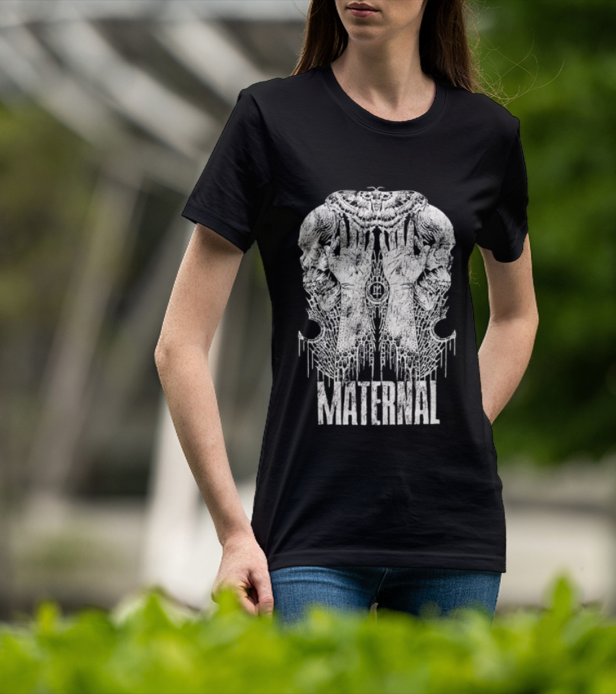 Maternal Disaster Reflecto Skull T-Shirt