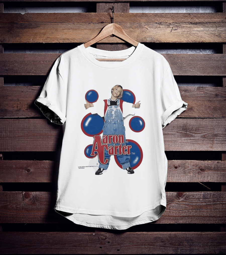 Aaron Carter 90s Overalls Style Pop Music Nostalgia T-Shirt