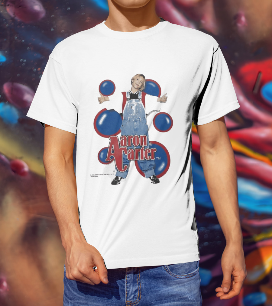 Aaron Carter 90s Overalls Style Pop Music Nostalgia T-Shirt