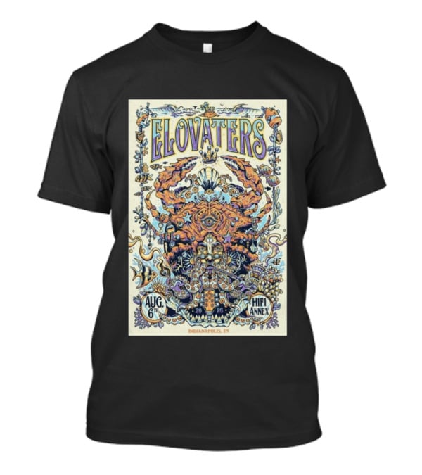 The Elovaters Aug 6 2026 Indianapolis IN Hifi Annex Tour T-Shirt