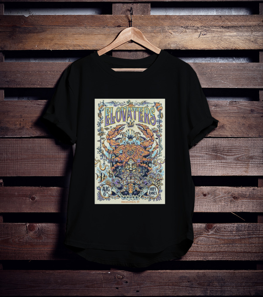 The Elovaters Aug 6 2026 Indianapolis IN Hifi Annex Tour T-Shirt