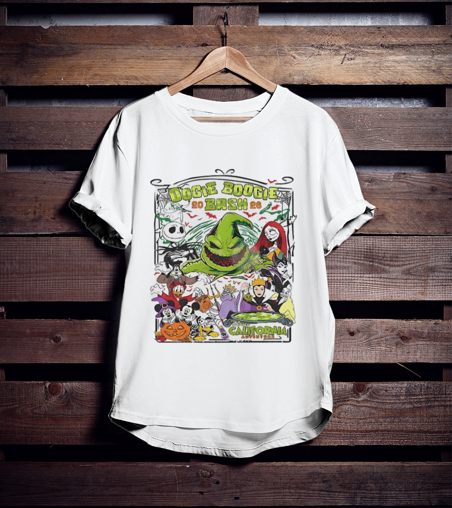 Oogie Boogie Bash 2026 Disney California Adventure Halloween Characters T-Shirt