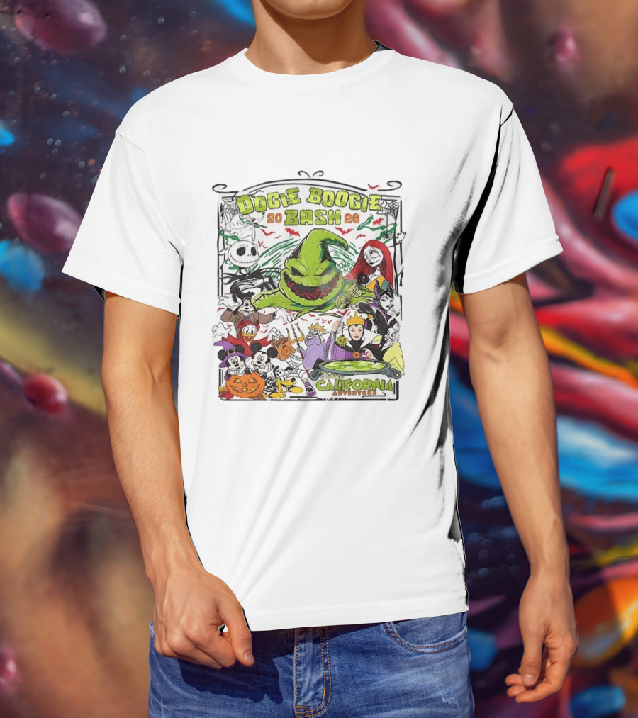 Oogie Boogie Bash 2026 Disney California Adventure Halloween Characters T-Shirt
