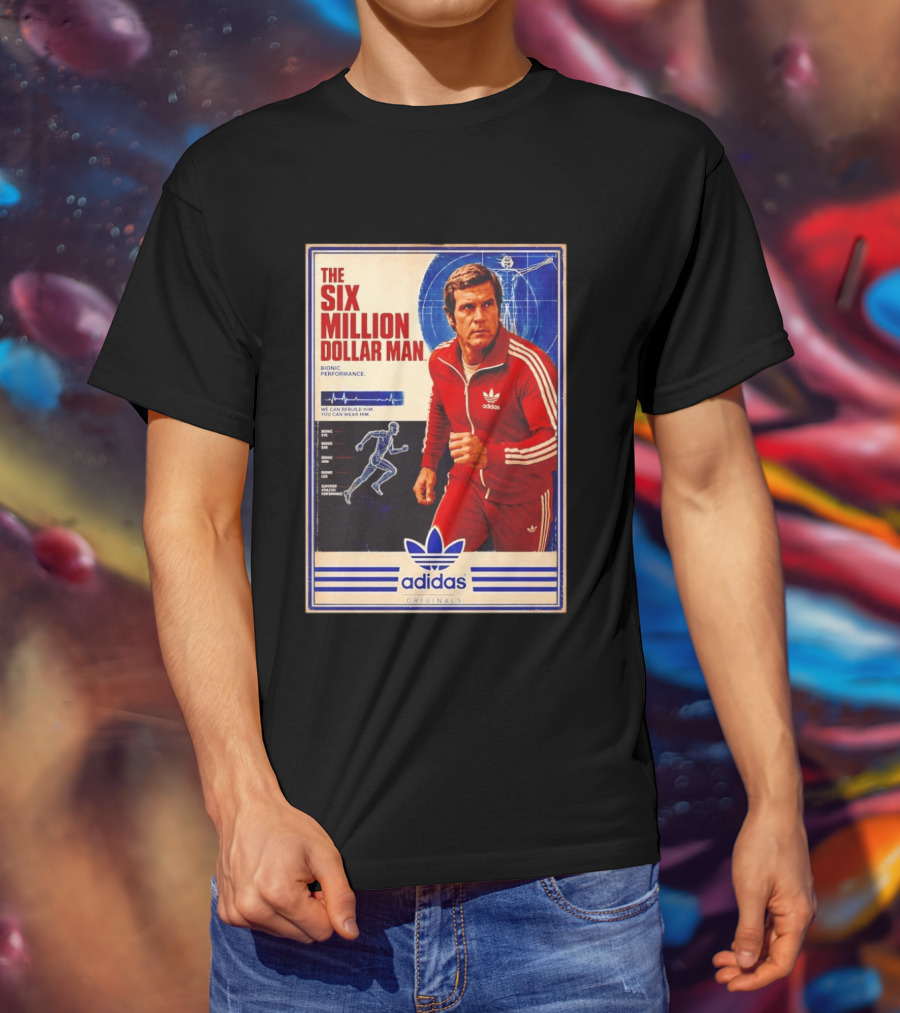 The Six Million Dollar Man Adidas Bionic Performance Originals T-Shirt
