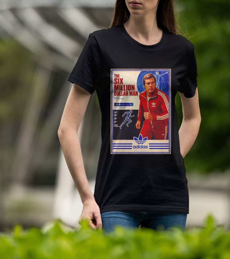 The Six Million Dollar Man Adidas Bionic Performance Originals T-Shirt