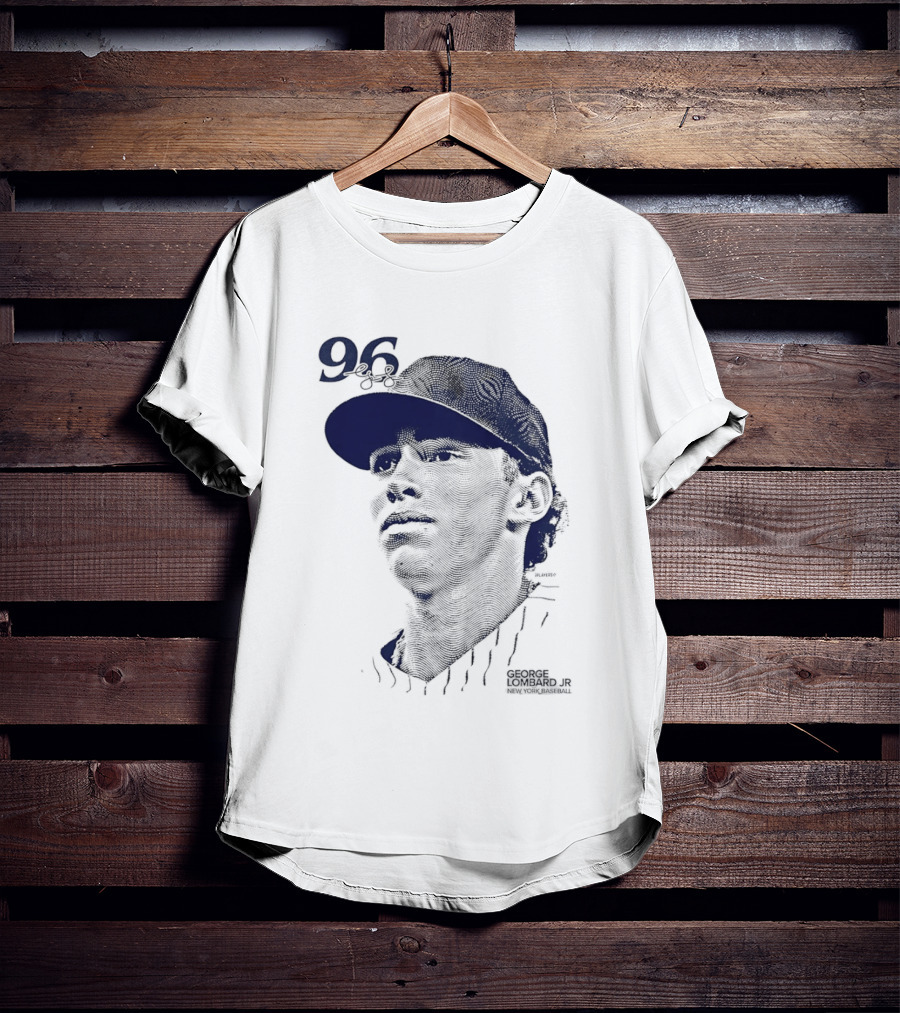George Lombard Jr. 96 New York Yankees Baseball Lineage Series T-Shirt