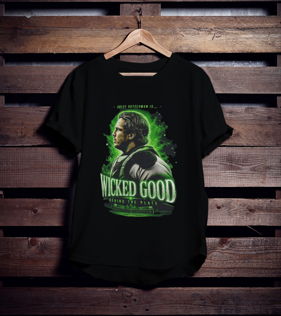 Adley Rutschman Wicked Good Behind The Plate Boston Red Sox Catcher T-Shirt