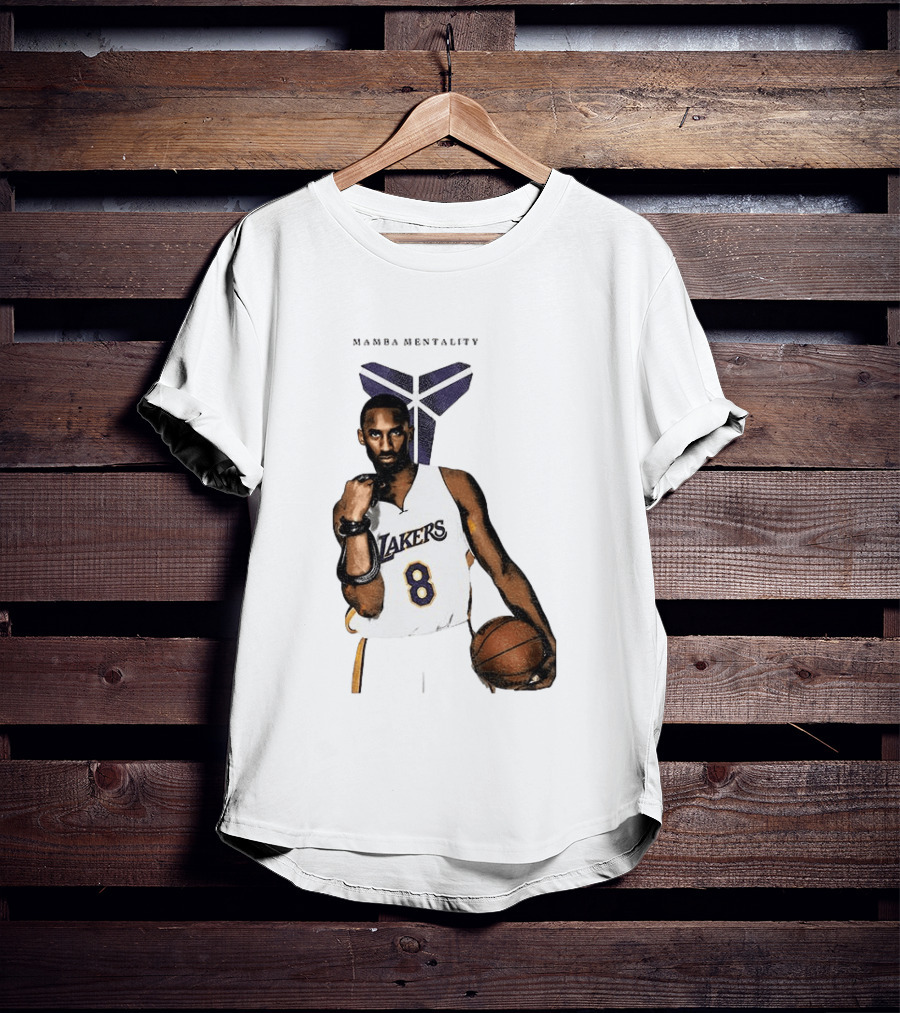 Kobe Bryant Mamba Mentality Los Angeles Lakers 8 Basketball Player T-Shirt