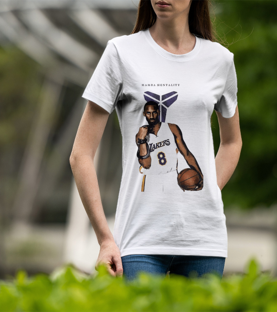 Kobe Bryant Mamba Mentality Los Angeles Lakers 8 Basketball Player T-Shirt