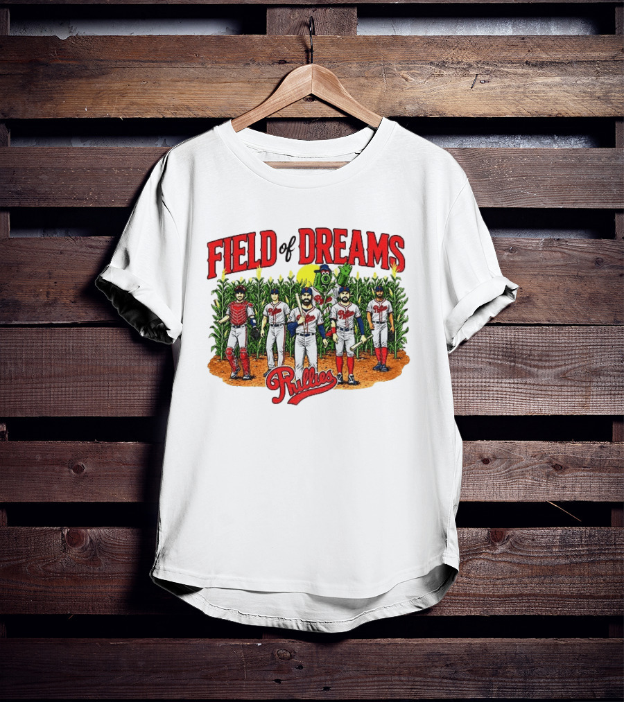 MLB Phillies Field Of Dreams 2026 Dyersville Iowa Cornfield Event T-Shirt