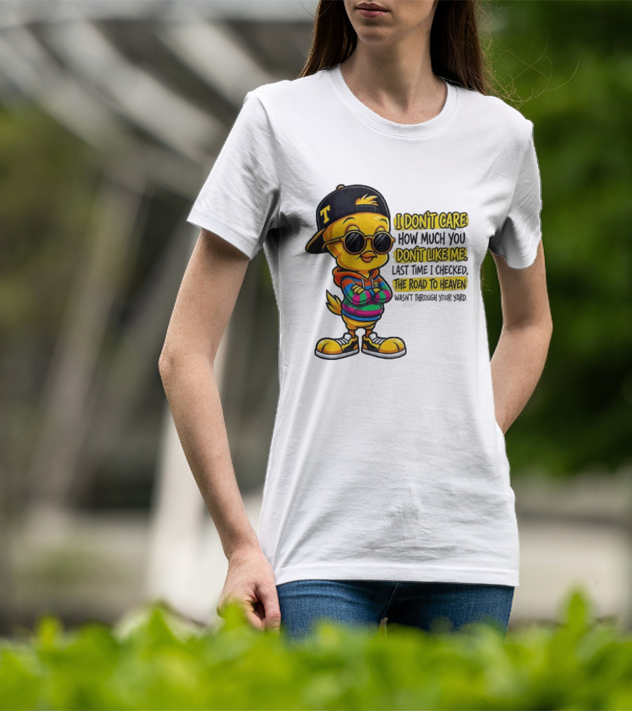 Tweety Bird I Don't Care How Much You Don't Like Me Road To Heaven T-Shirt