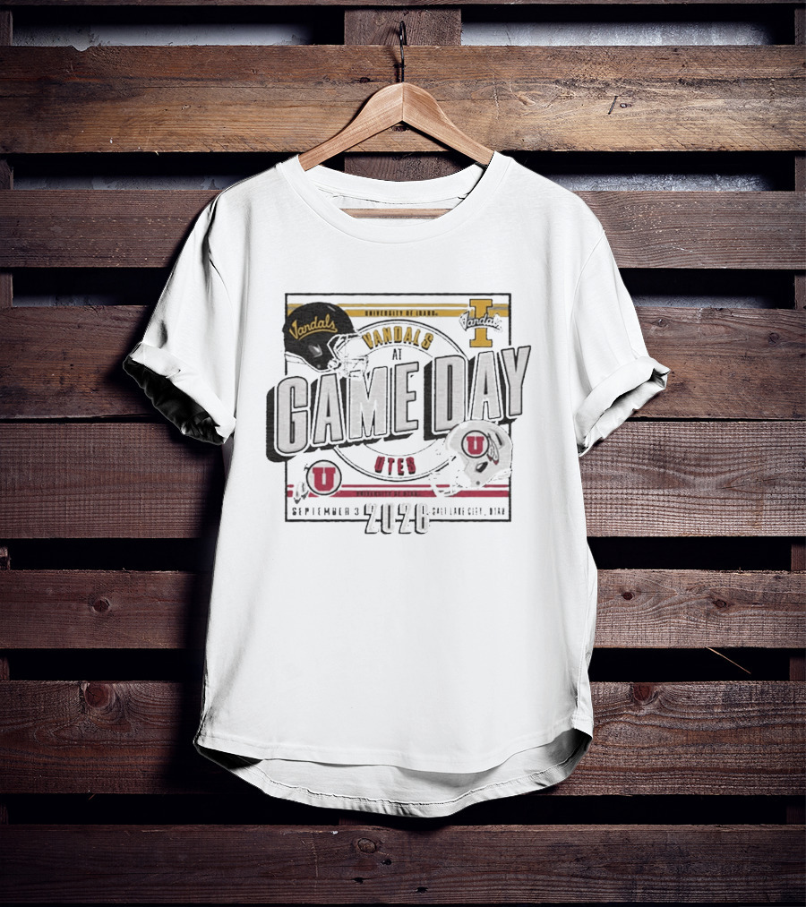 University Of Idaho Vandals At Utah Utes Game Day September 3 2026 Salt Lake City Utah T-Shirt