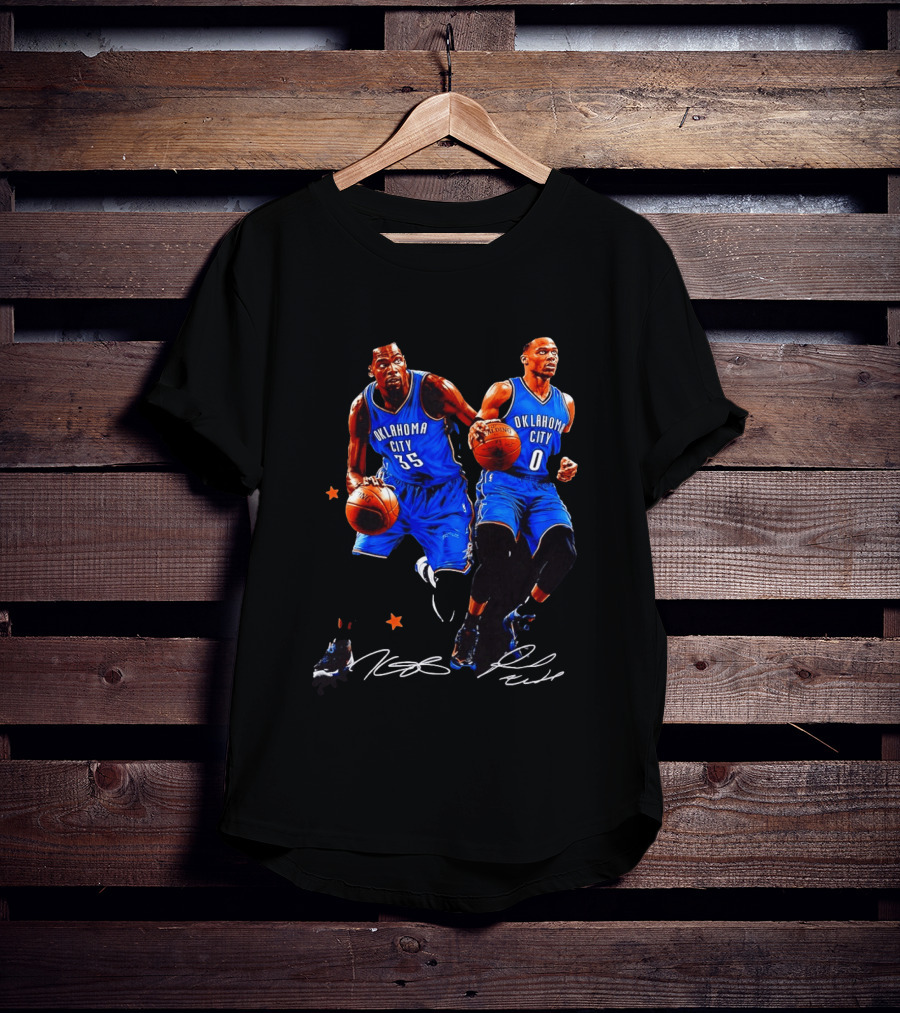 Russell Westbrook Kevin Durant Oklahoma City Thunder NBA 35 0 T-Shirt