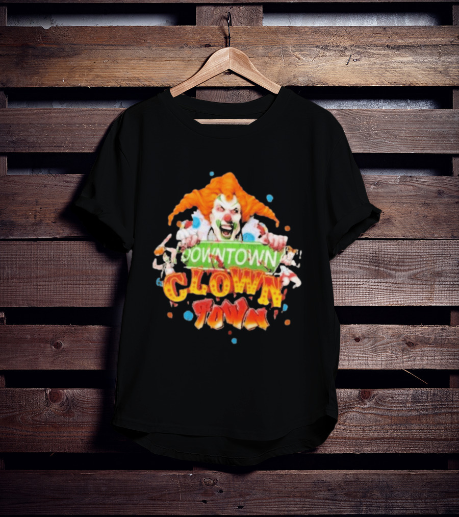 Halloween Horror Nights Downtown Clown Town Creepy Carnival Clown T-Shirt
