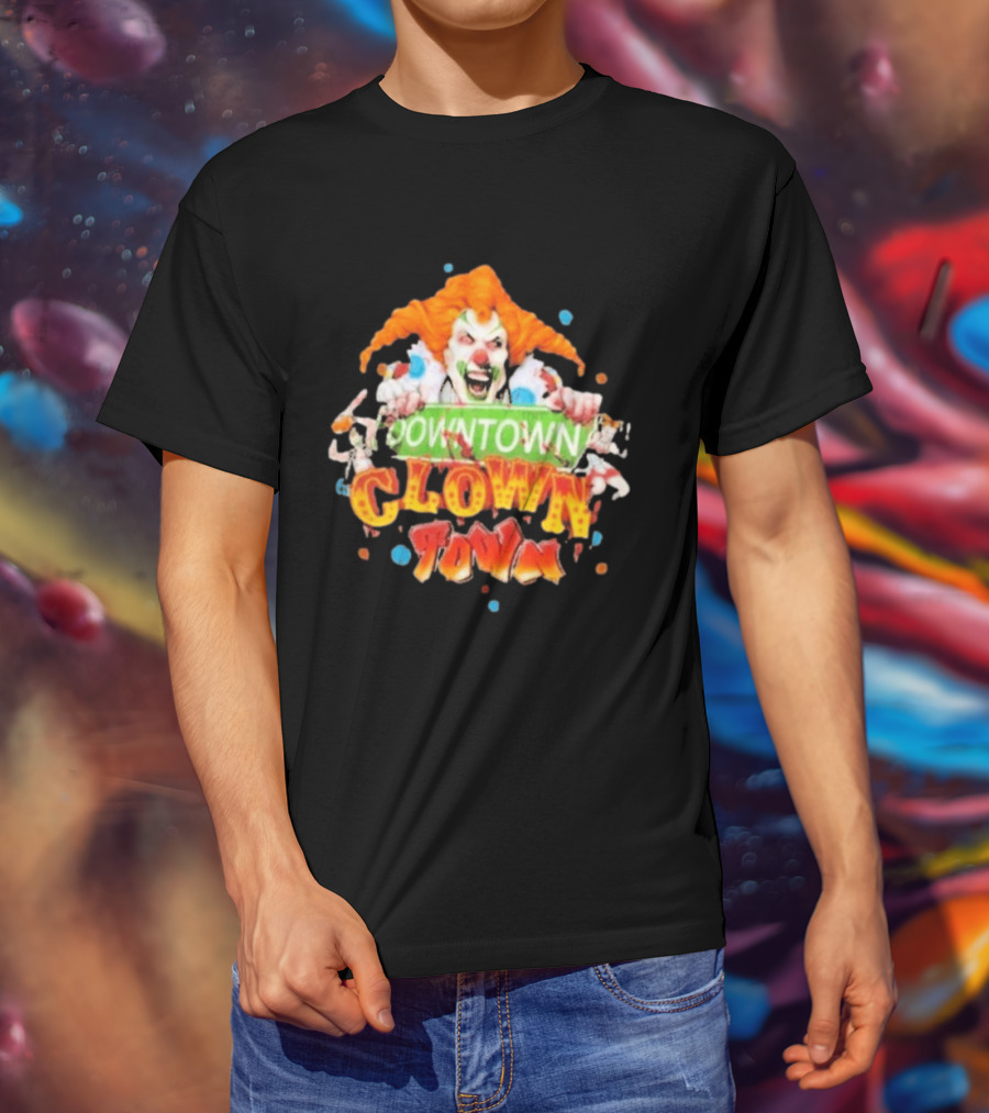 Halloween Horror Nights Downtown Clown Town Creepy Carnival Clown T-Shirt
