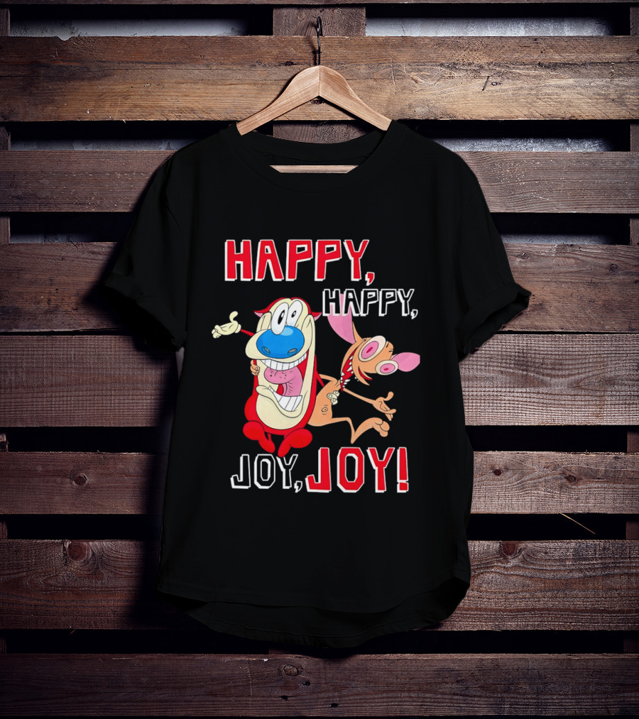 Happy Happy Joy Joy Ren Stimpy Characters T-Shirt