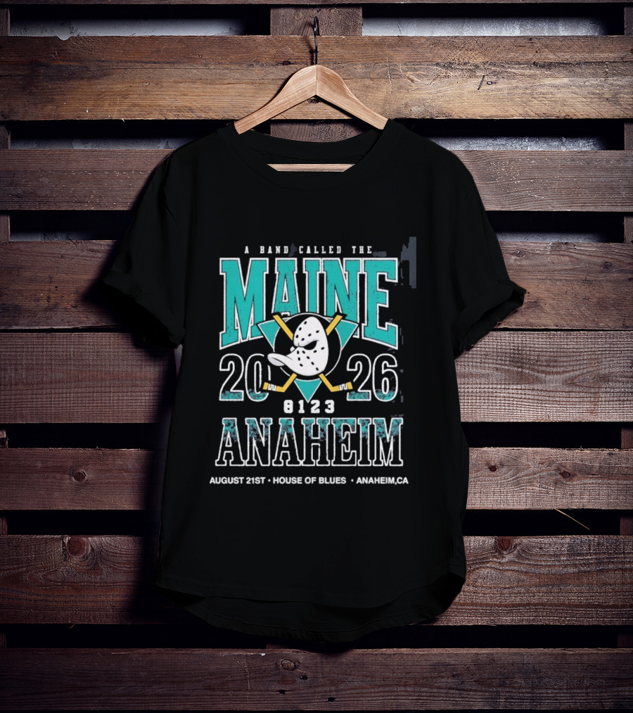 A Band Called The Maine 2026 Anaheim House Of Blues August 21 Event T-Shirt