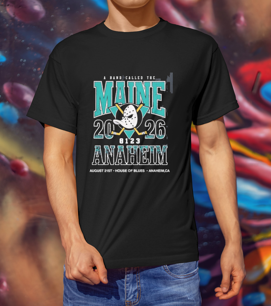 A Band Called The Maine 2026 Anaheim House Of Blues August 21 Event T-Shirt