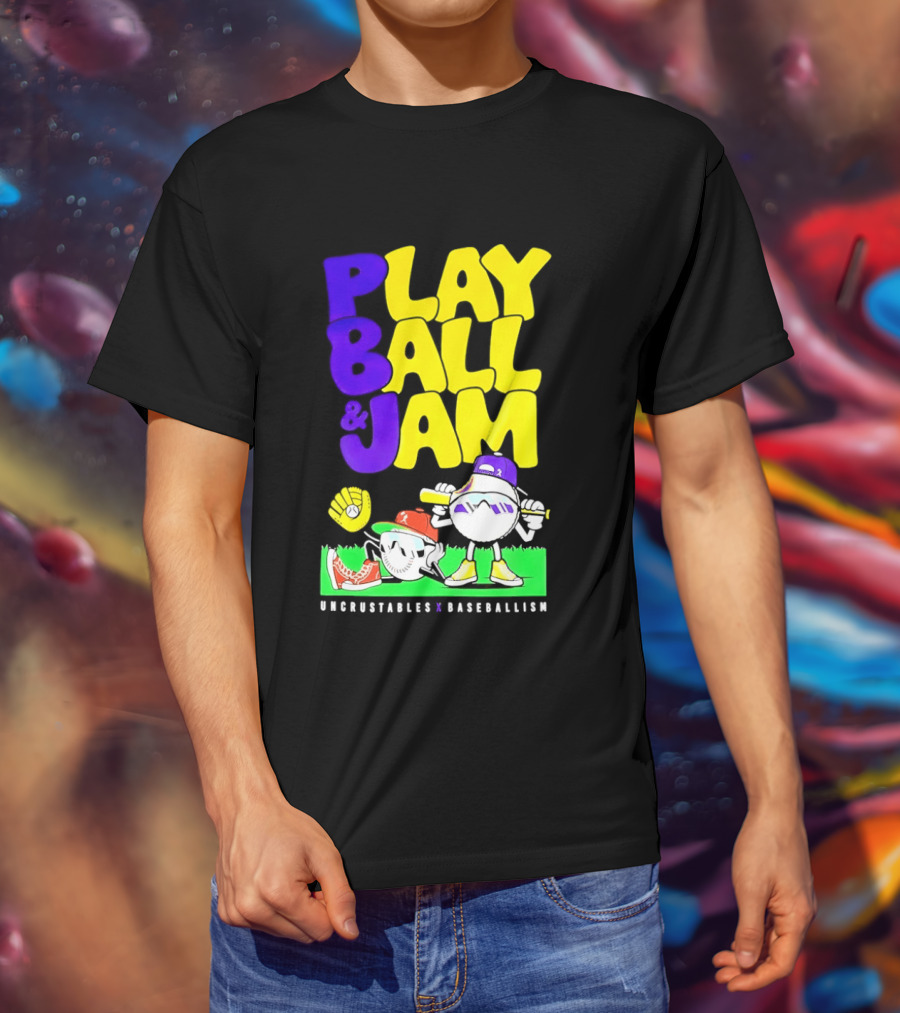 Play Ball Jam Uncrustables Baseball Fun T-Shirt