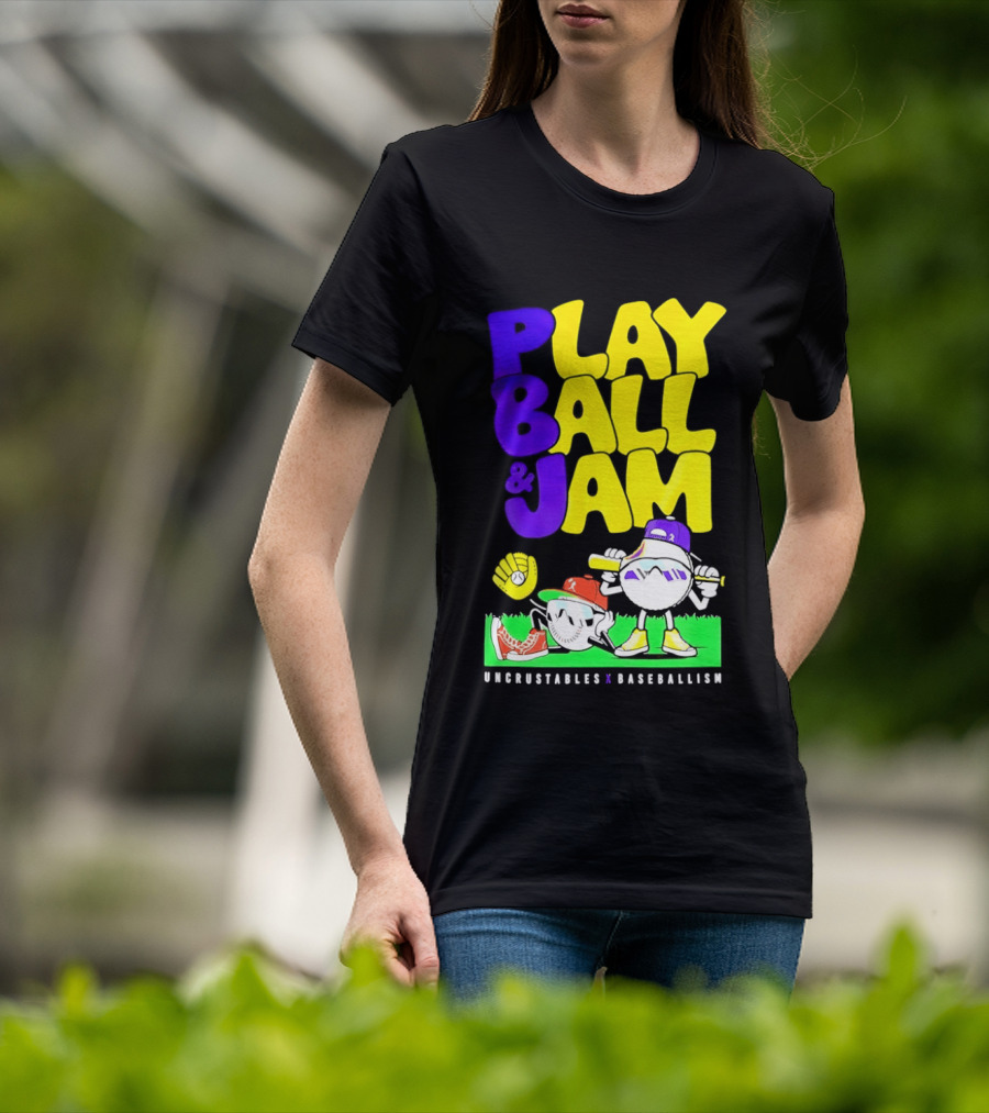 Play Ball Jam Uncrustables Baseball Fun T-Shirt