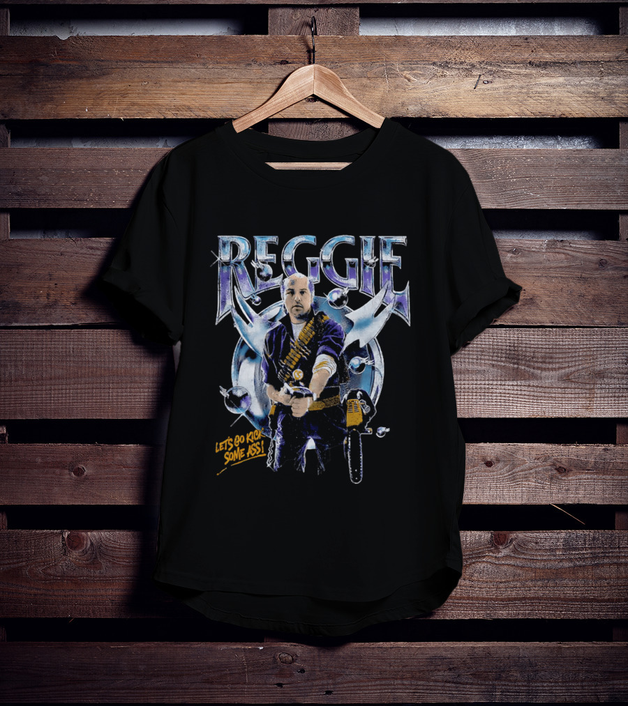 Reggie Let's Go Kick Some Ass Phantasm Retro Movie T-Shirt