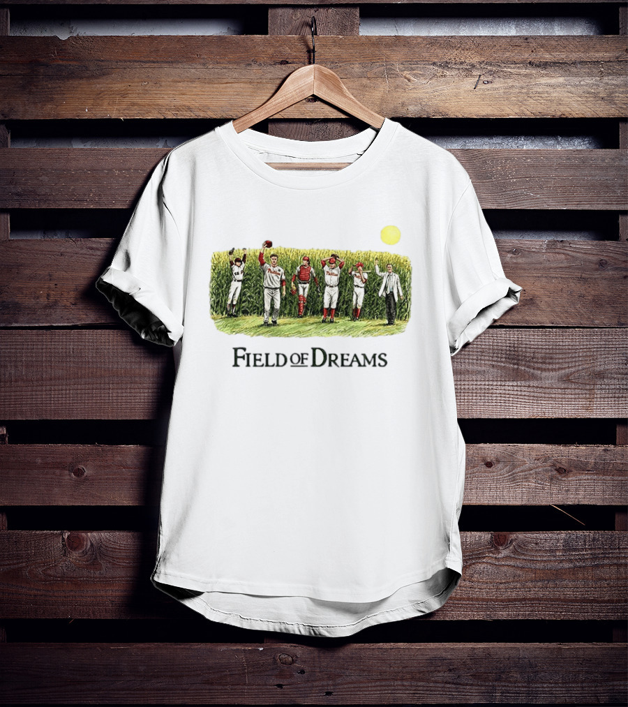 Philadelphia Phillies Baseball Go Phils Field Of Dreams Cornfield Players Scene T-Shirt