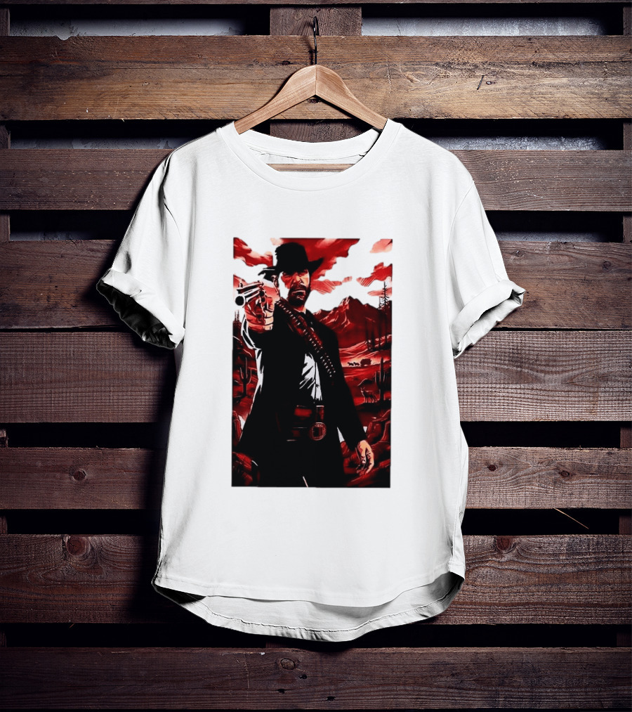 Red Dead Redemption 2 Cowboy Illustration Best Game Ever Made T-Shirt