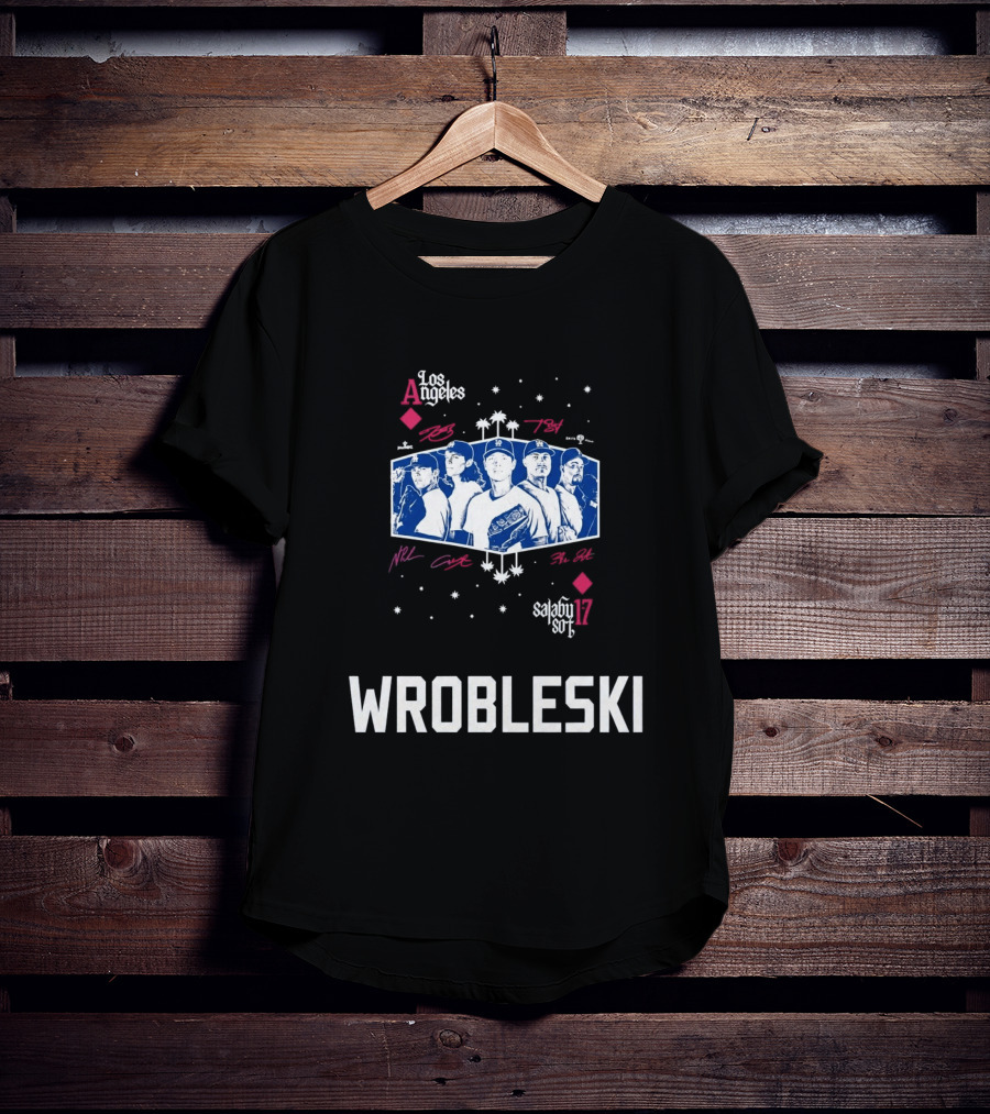 Los Angeles Dodgers 2026 Aces Wrobleski Team Players T-Shirt