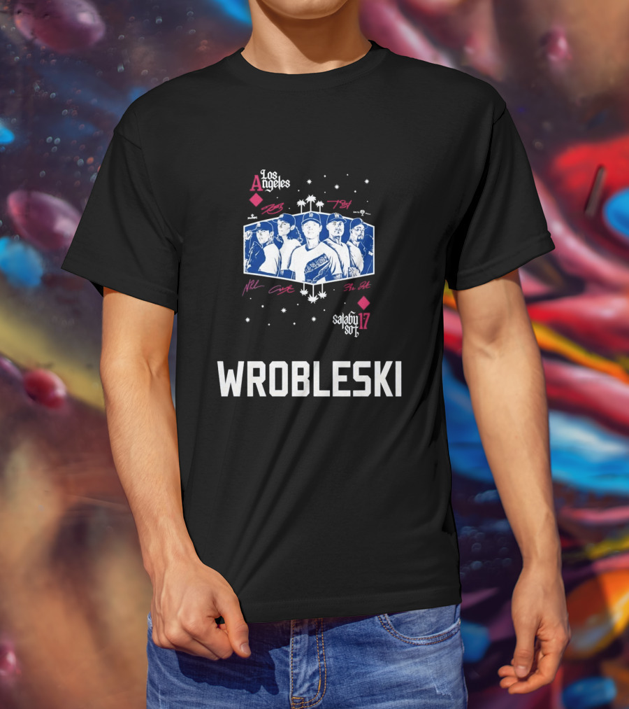 Los Angeles Dodgers 2026 Aces Wrobleski Team Players T-Shirt