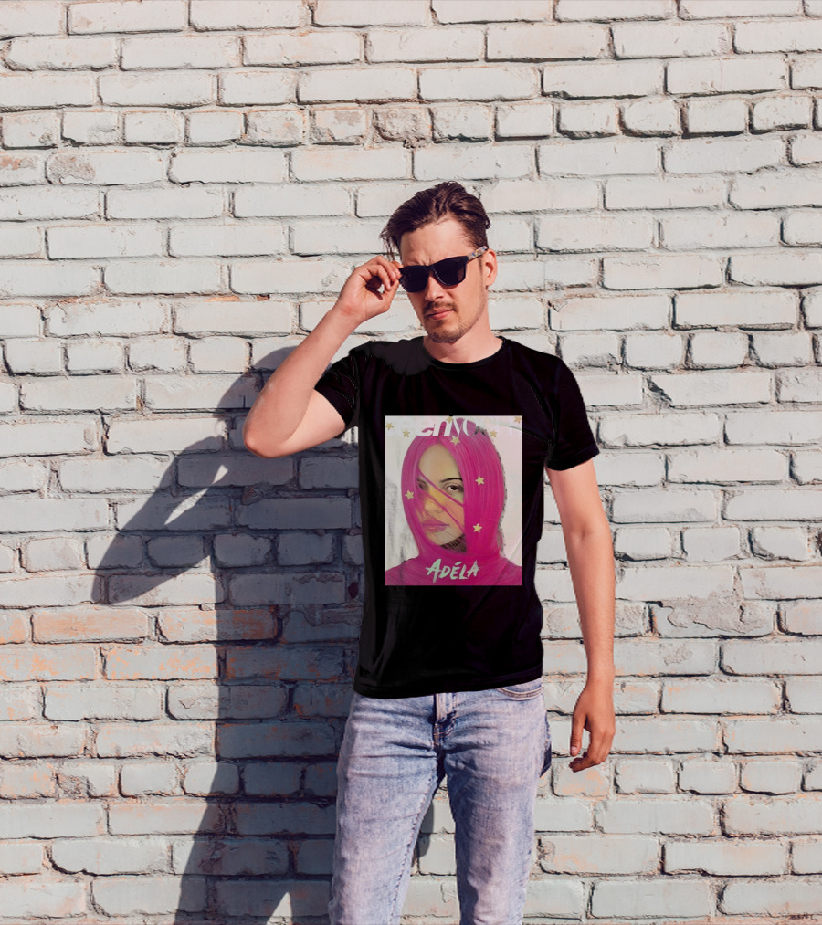 Teen Vogue Cover Adéla Pink Hair Star Accents T-Shirt