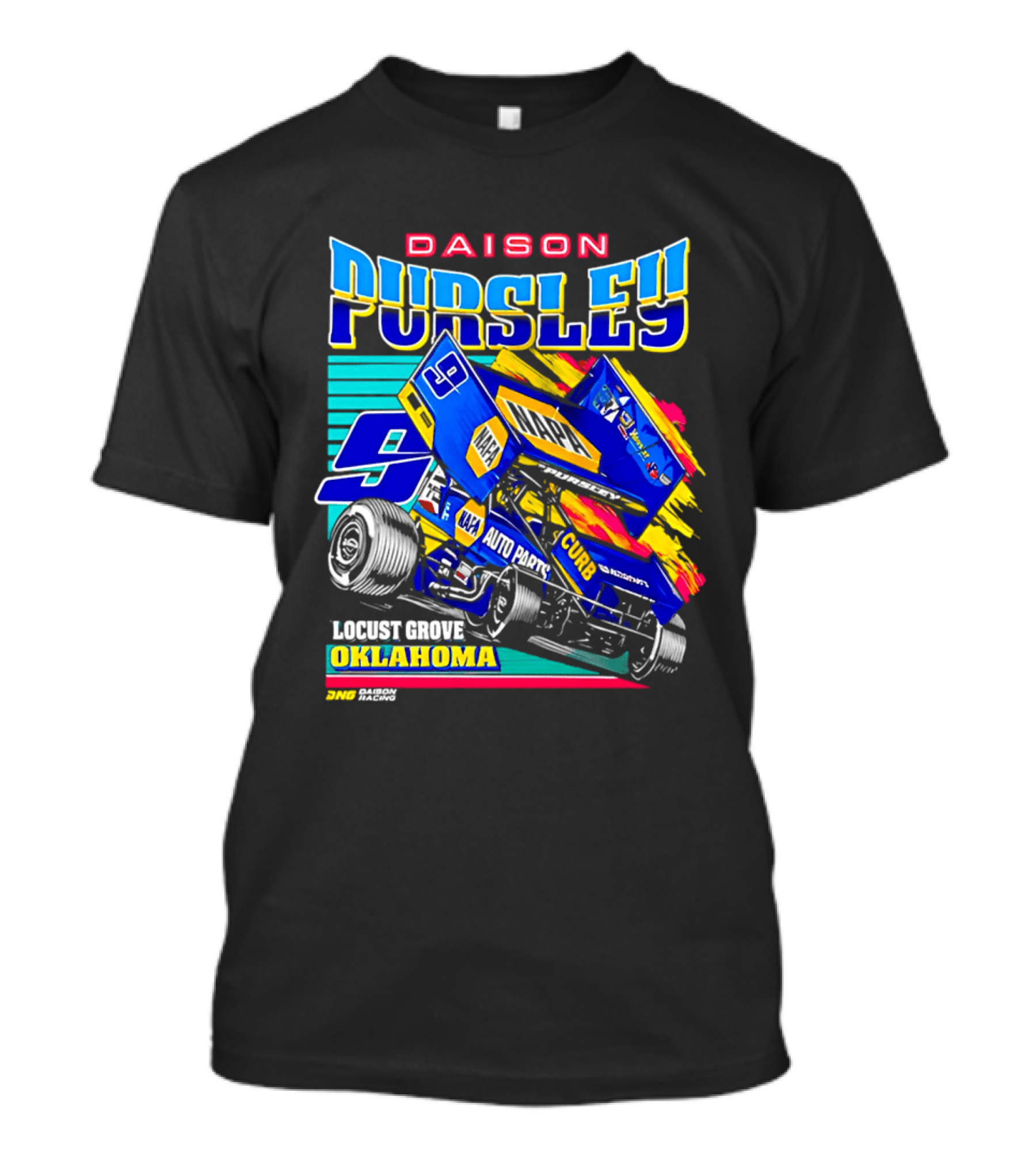 Daison Pursley Locust Grove Oklahoma Sprint Car Racing 9 Team T-Shirt