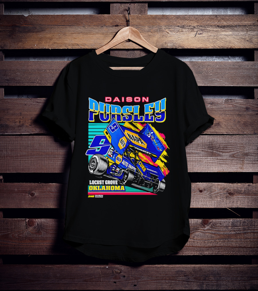 Daison Pursley Locust Grove Oklahoma Sprint Car Racing 9 Team T-Shirt
