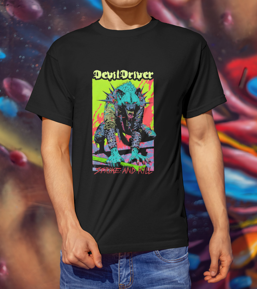 DevilDriver Strive And Kill Bone Hyena T-Shirt