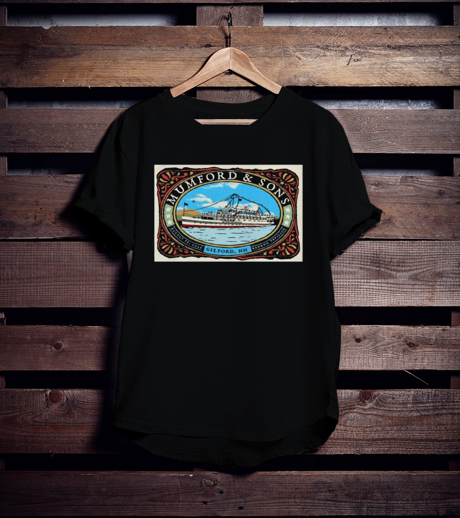 Mumford & Sons BankNH Pavilion Gilford NH August 15 2026 With Steamboat T-Shirt