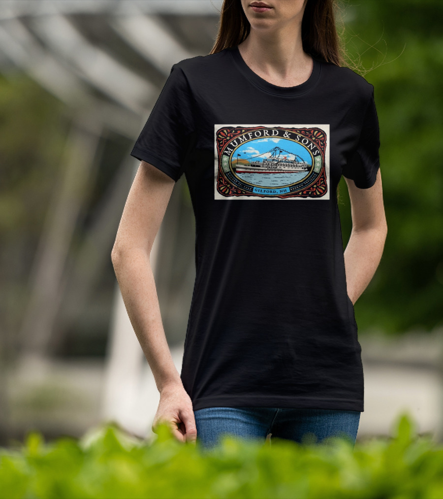 Mumford & Sons BankNH Pavilion Gilford NH August 15 2026 With Steamboat T-Shirt