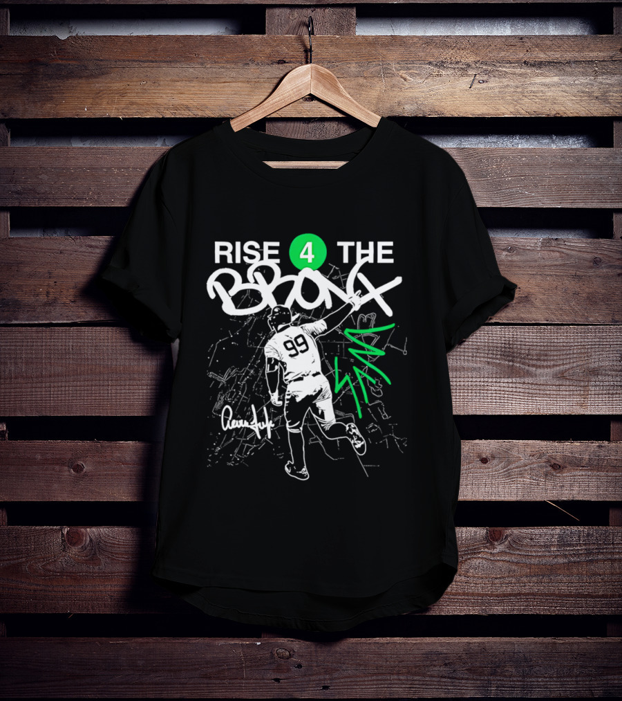 Rise 4 The Bronx Aaron Judge 99 Baseball Graffiti T-Shirt