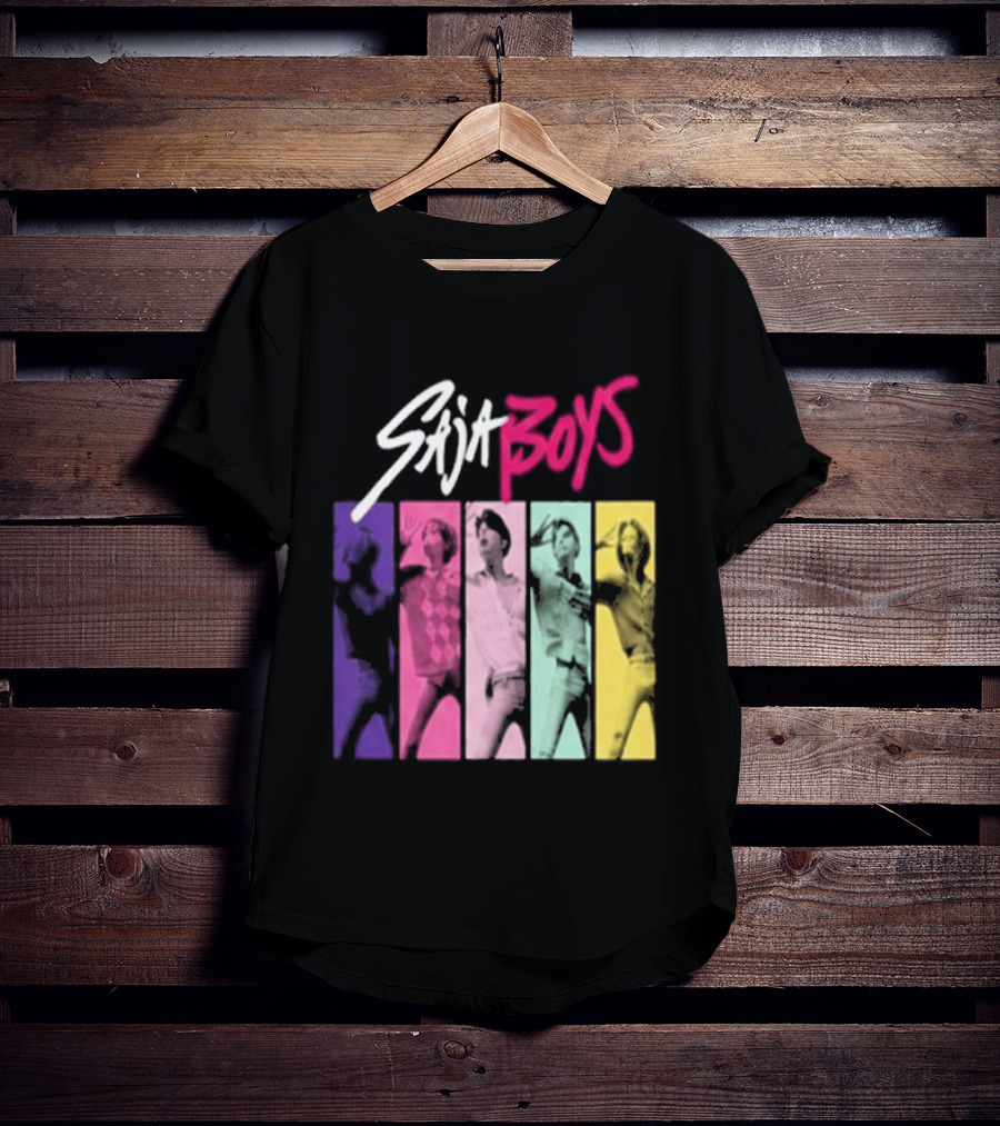 Saja Boys Kpop Demon Hunters World Tour Colorful T-Shirt
