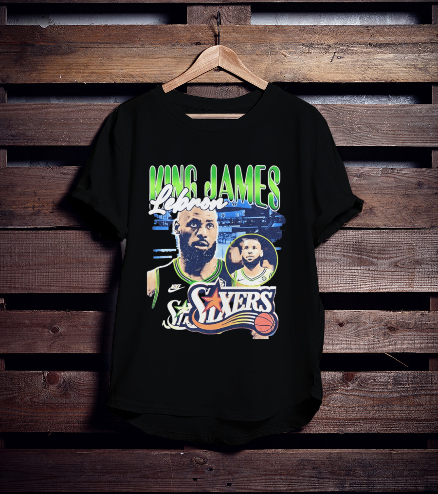 LeBron King James Sixers Philadelphia 76ers NBA Basketball Nike T-Shirt