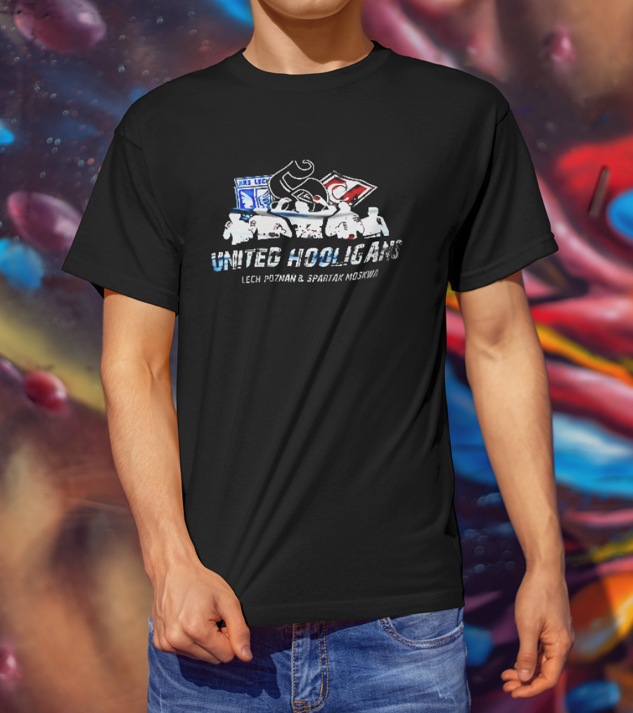 United Hooligans Lech Poznan Spartak Moskwa Ultras LC Supporters T-Shirt