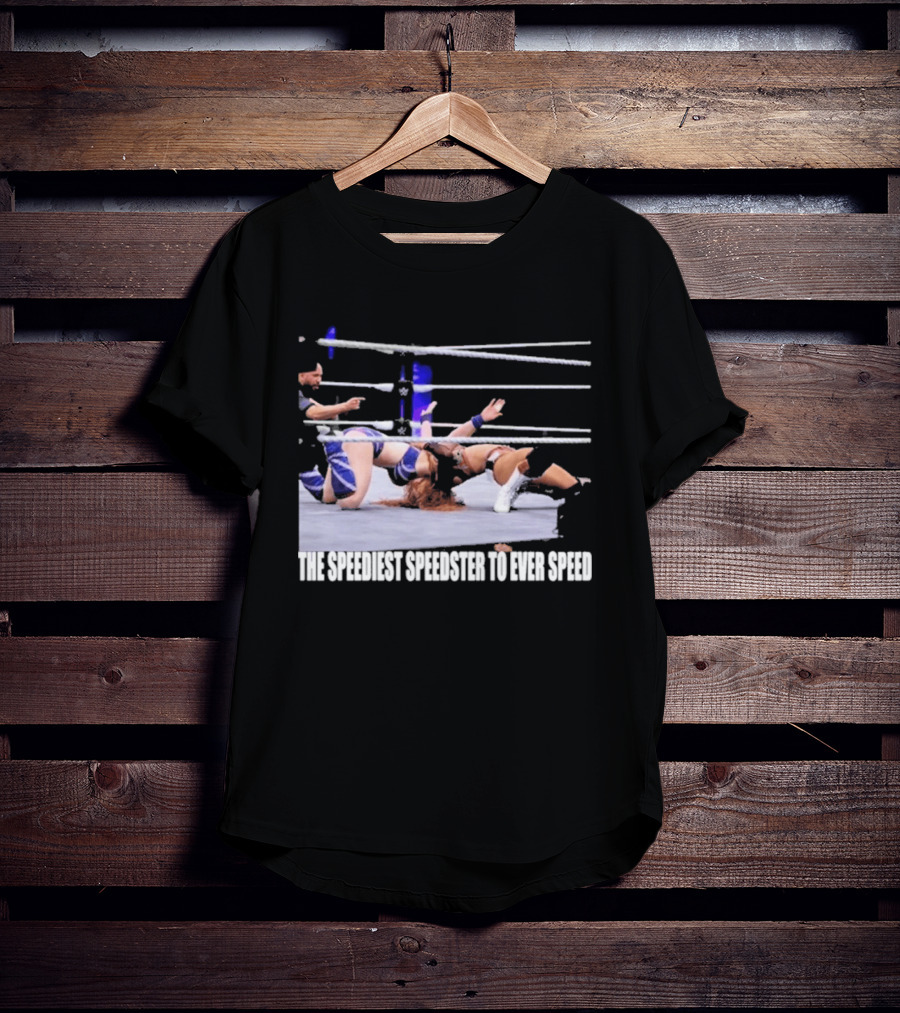 Wrensday Evolved The Speediest Speedster Wrestling Action Sequence T-Shirt