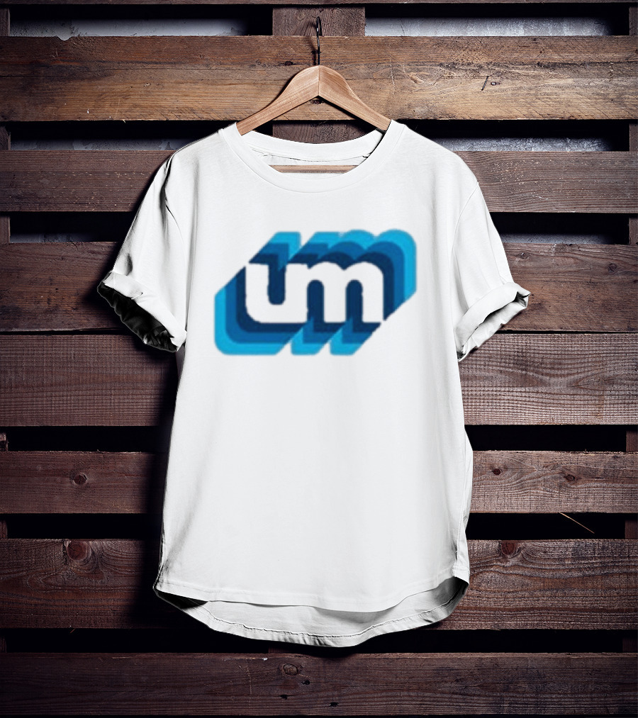 Umphrey's Mcgee Triple Wide Youth UM Overlapping Blue Letters T-Shirt