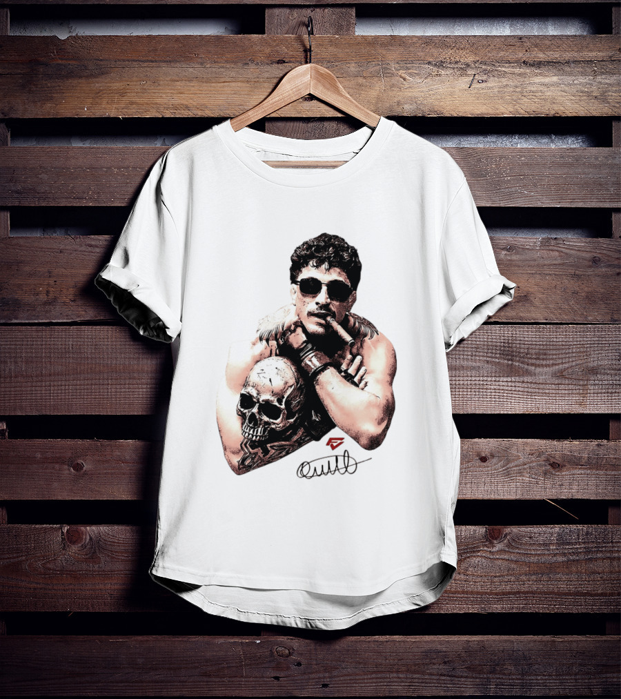 Smokilld Smokebreak Skull Tattoo Sunglasses Cigar T-Shirt