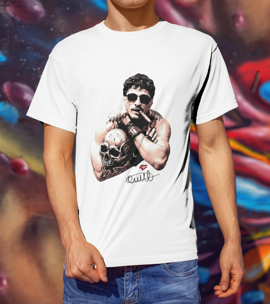 Smokilld Smokebreak Skull Tattoo Sunglasses Cigar T-Shirt