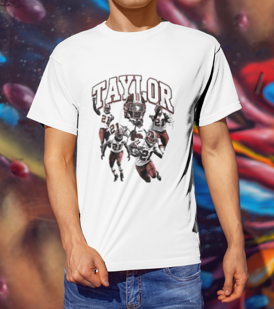 Taylor Washington Redskins 21 Northwest Stadium Football T-Shirt
