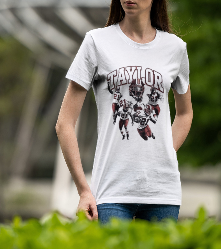Taylor Washington Redskins 21 Northwest Stadium Football T-Shirt