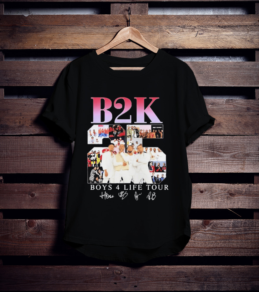 B2K 25th Anniversary Boys 4 Life Tour Signatures R&B Band T-Shirt