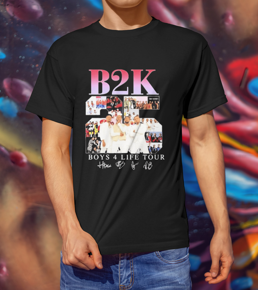 B2K 25th Anniversary Boys 4 Life Tour Signatures R&B Band T-Shirt