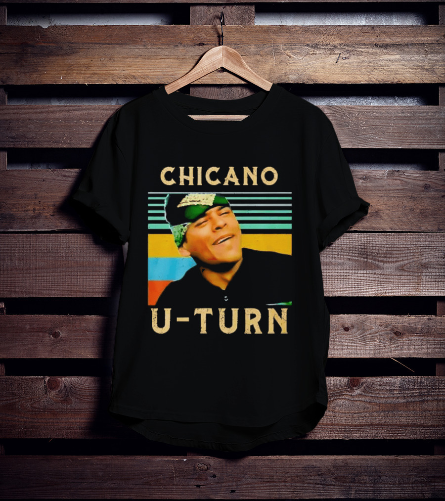 Chicano U Turn Sunset Stripes Smiling Man Bandana T-Shirt