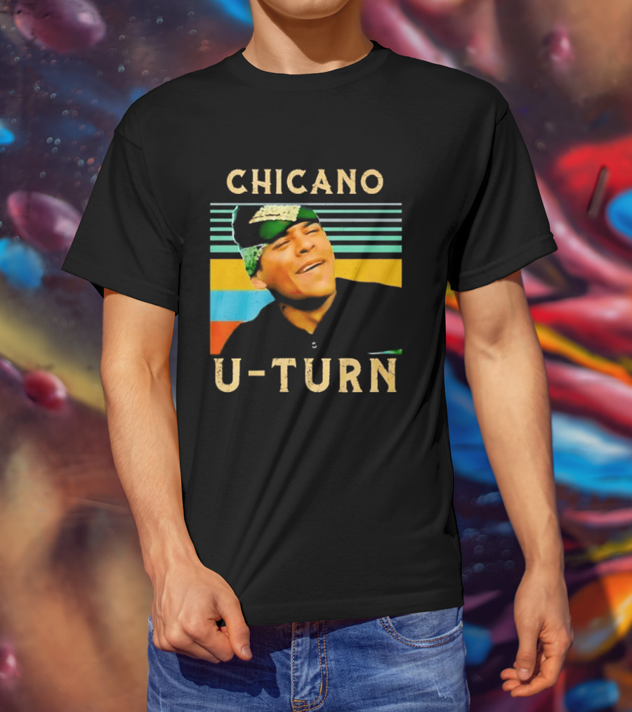 Chicano U Turn Sunset Stripes Smiling Man Bandana T-Shirt