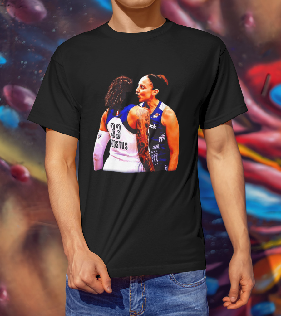 WNBA Diana Taurasi And Seimone Augustus Iconic Encounter Basketball Moment T-Shirt
